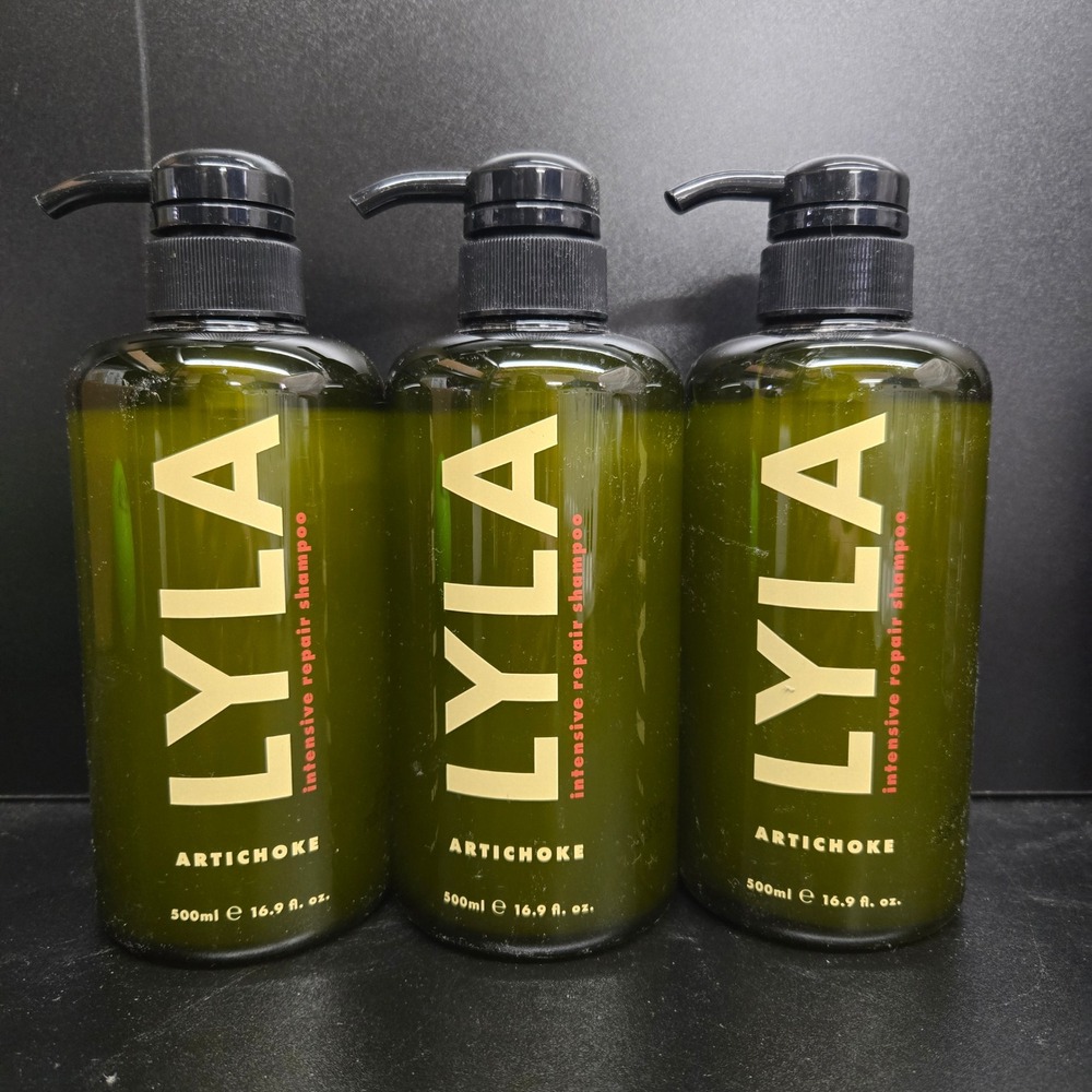 LYLA Intensive Repair Shampoo 500ml 3pk Green Artichoke Extract K-Beauty